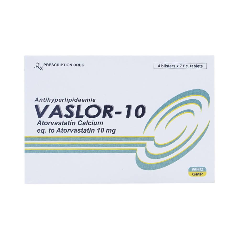 Vaslor 10 (Atorvastatin) Davipharm (H/28v)