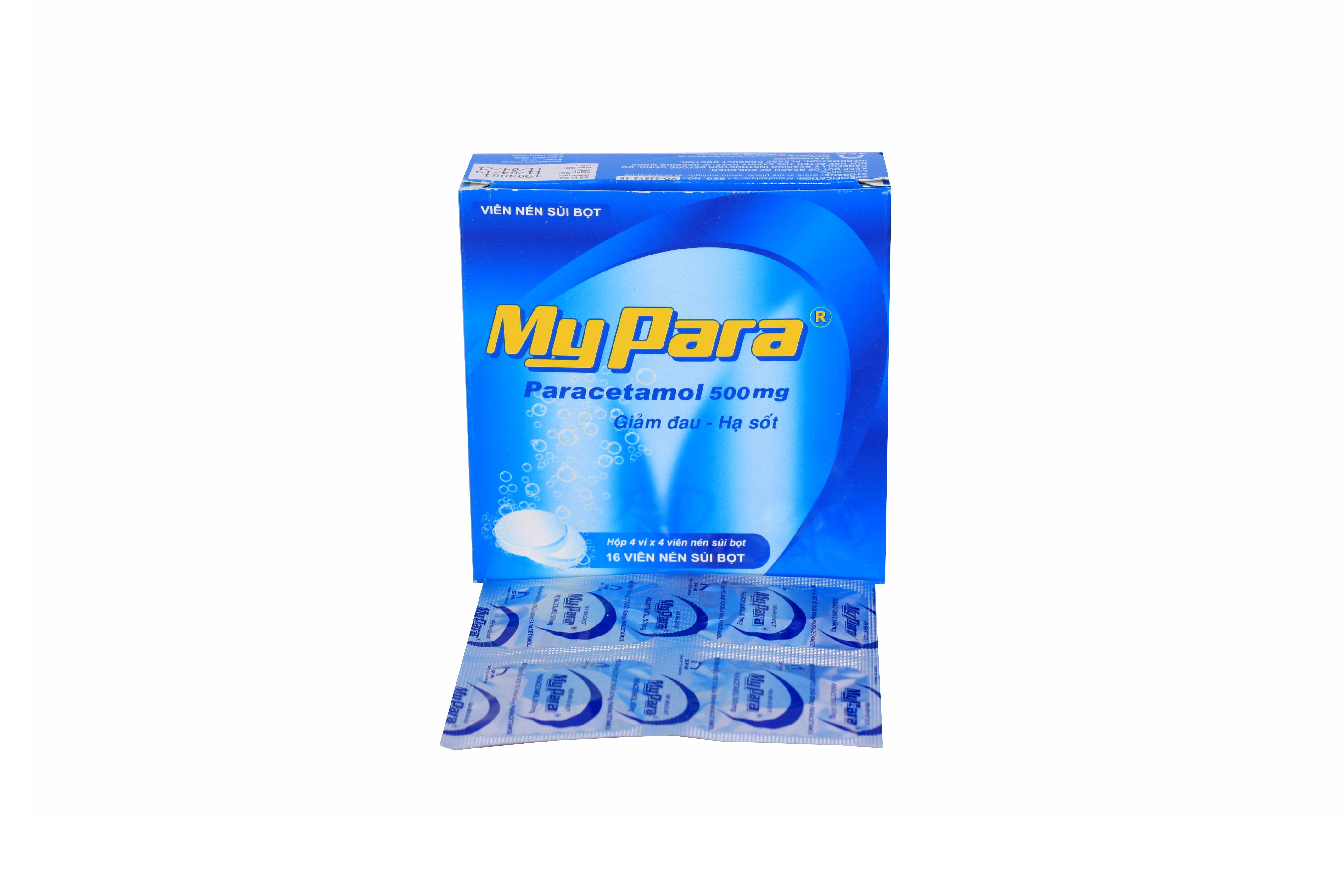 MyPara (Paracetamol) 500mg Sủi SPM (H/16v)
