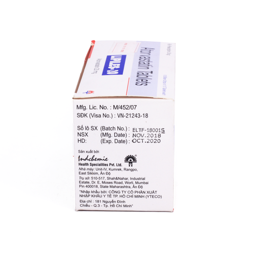 Atorvastatin tablet Lipiles 10mg_Indchemie  (h/100v)