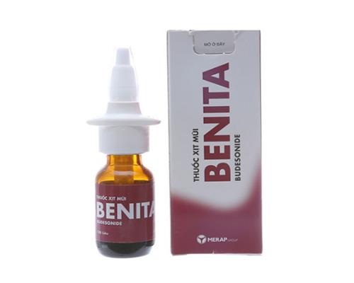 Thuốc Xịt Mũi Benita Budesonide (Chai 64mcg/120 Liều)