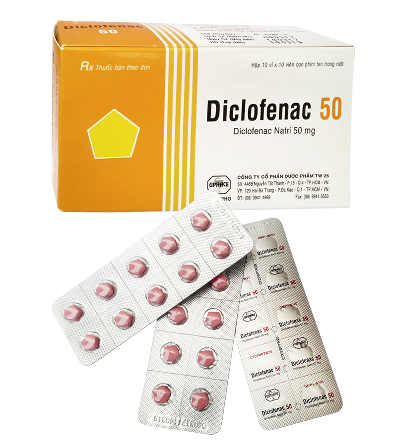 Diclofenac 50mg Uphace (H/100v)