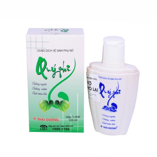 Dung Dịch Vệ Sinh Phụ Nữ Quý Phi Xanh Thái Dương (C/120ml)