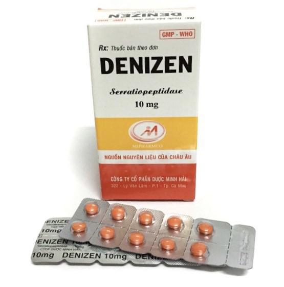 Denizen (Serratiopeptidase) 10mg Minh Hải (H/100v)