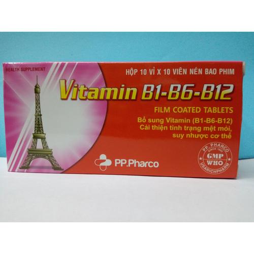 Vitamin B1-B6-B12 PP Pharco (Lốc/5h/100v)