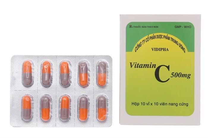 Vitamin C 500mg Vidipha (Lốc/5h/100 Viên Nang)