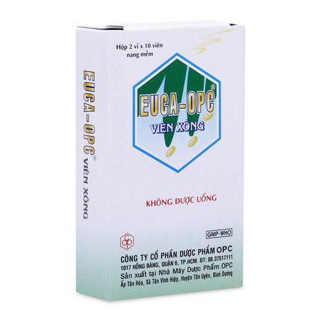 Viên Xông OPC Euca (Eucalyptol, Menthol, Camphor) (H/20v)