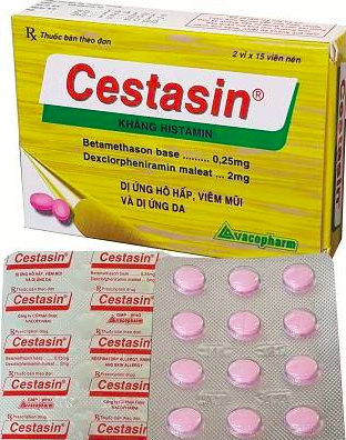 Cestasin (Dexclorpheniramin maleat, Betamethason) Vacopharm (Lốc/10h/30v)