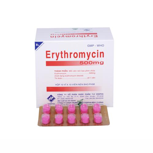 Erythromycin 500mg Vidipha (H/100v)
