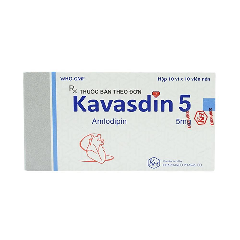 Kavasdin 5 (Amlodipin) ​Khapharco (H/100v)