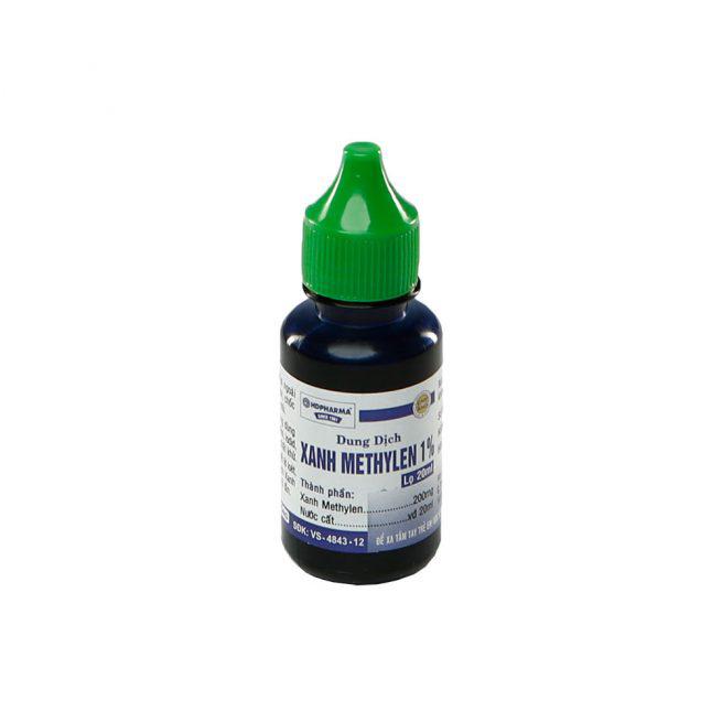 Dung Dich Xanh Methylen 1% HD Pharma (Lốc/10 chai/20ml)