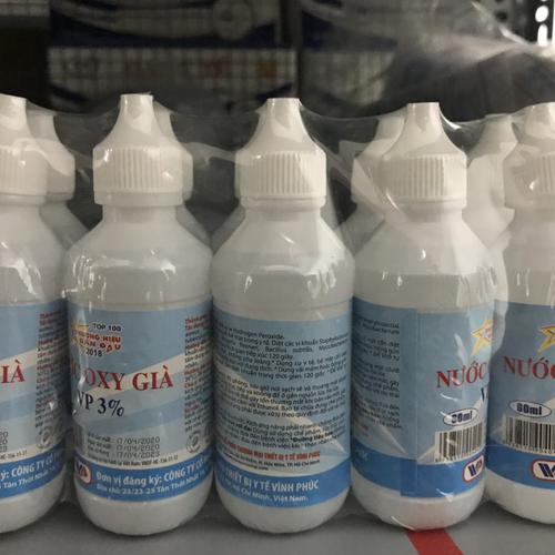 Nước Oxy Già VP 3% Vĩnh Phúc (Lốc/10c/60ml)