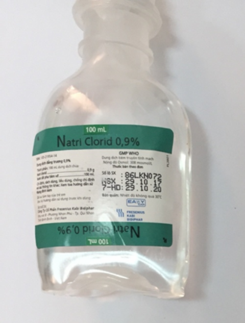 Natri Clorid 0,9% Fresenius Kabi Bidiphar (Chai/100ml)