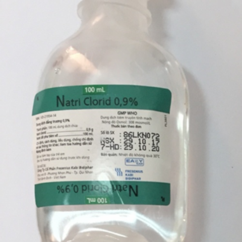 Natri Clorid 0,9% Fresenius Kabi Bidiphar (Chai/100ml)