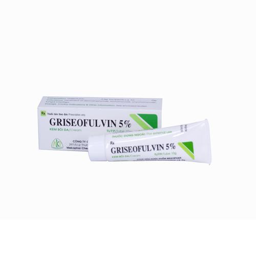 Griseofulvin 5% Mekophar (Lốc/10 Tuýp/10gr)