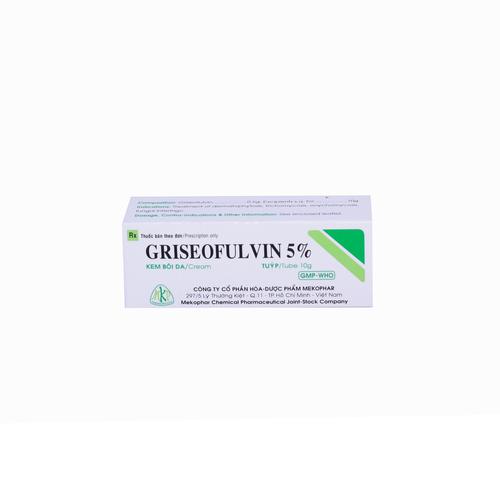 Griseofulvin 5% Mekophar (Lốc/10 Tuýp/10gr)
