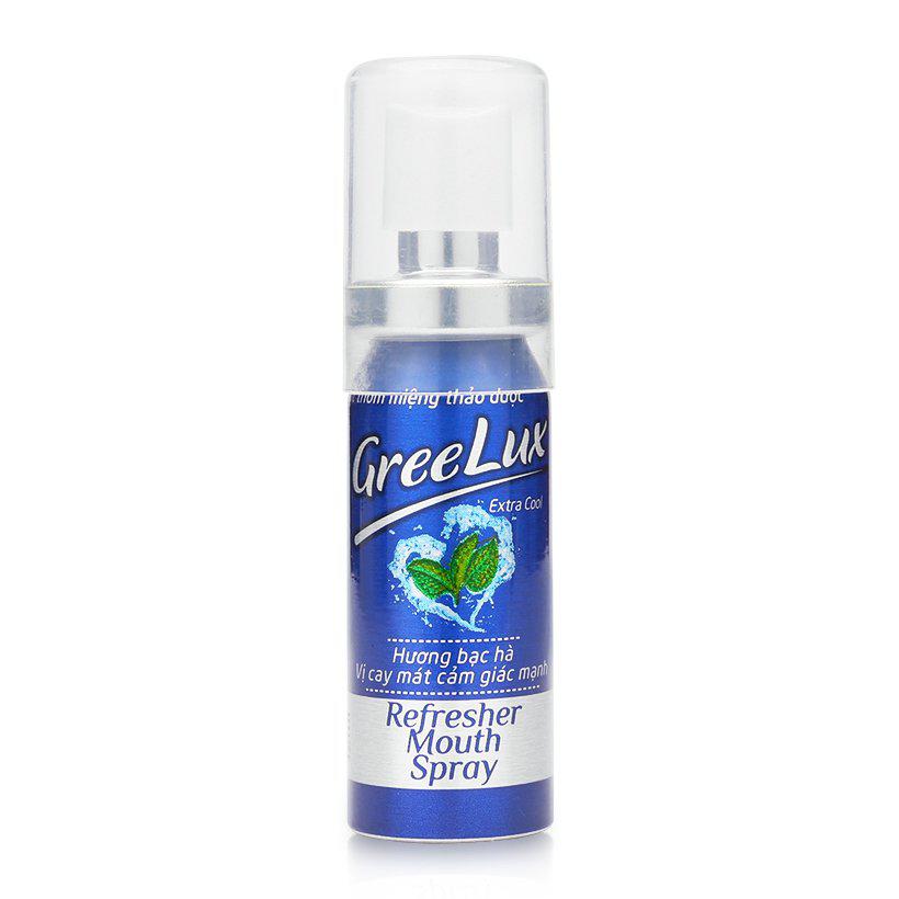 Greelux Extra Cool Xịt Thơm Miệng Hoa Linh (Chai/12ml) (Xanh Dương)