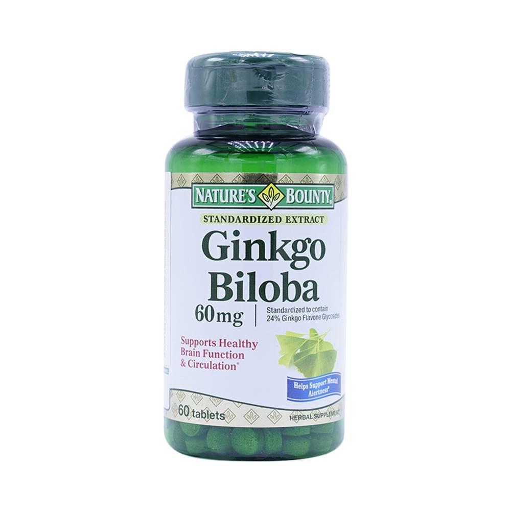 Ginkgo Biloba 60mg Nature's Bounty (C/60v)