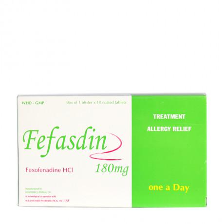 Fefasdin 180mg (Fexofenadin) Khapharco (H/100v)