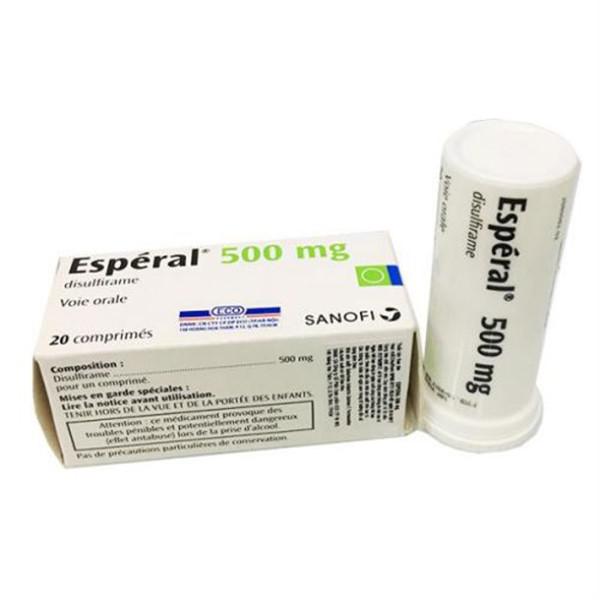 Esperal 500mg (Disulfiram) Sủi Sanofi (H/20v)