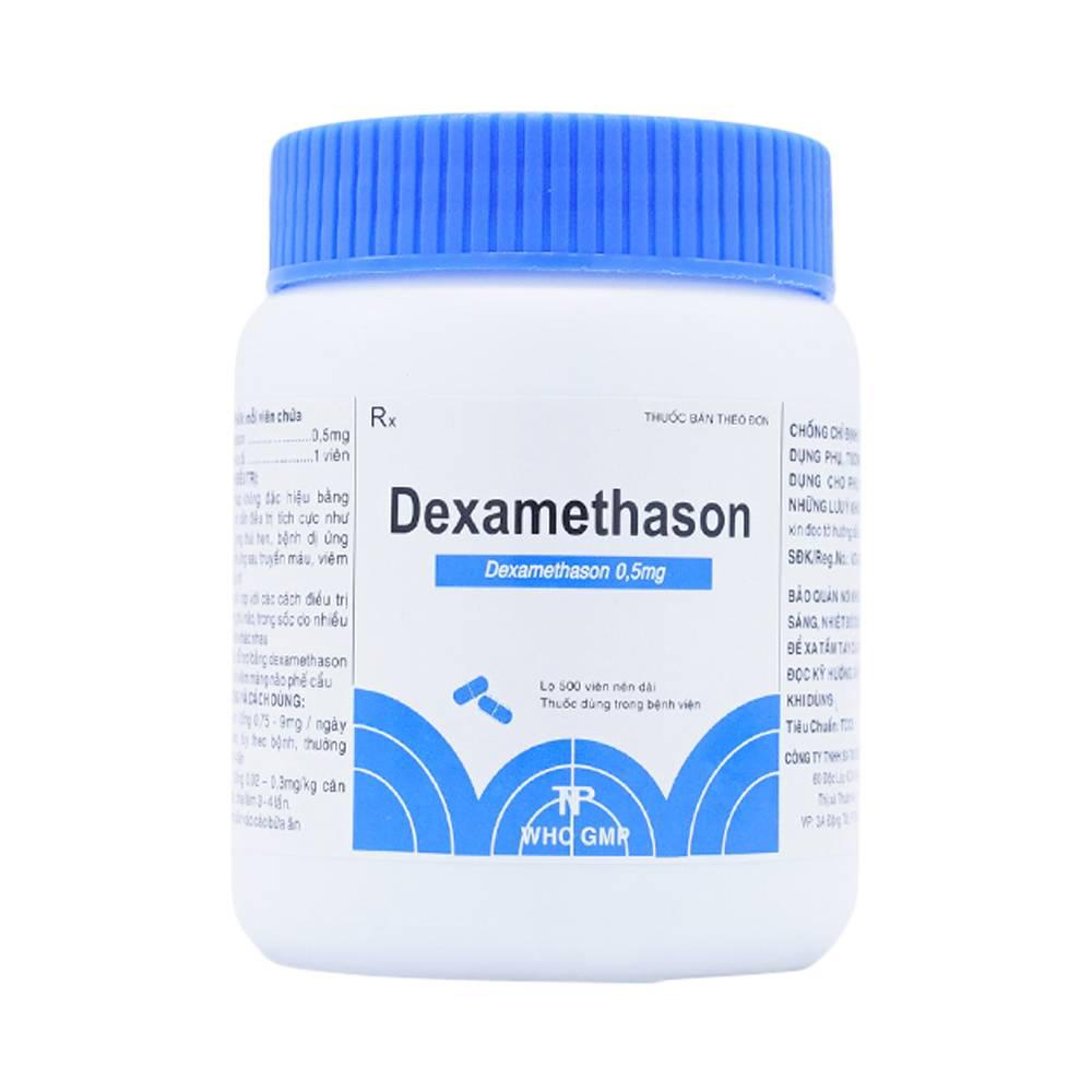 Dexamethasone 0,5mg Thành Nam (C/500v)(Nén)