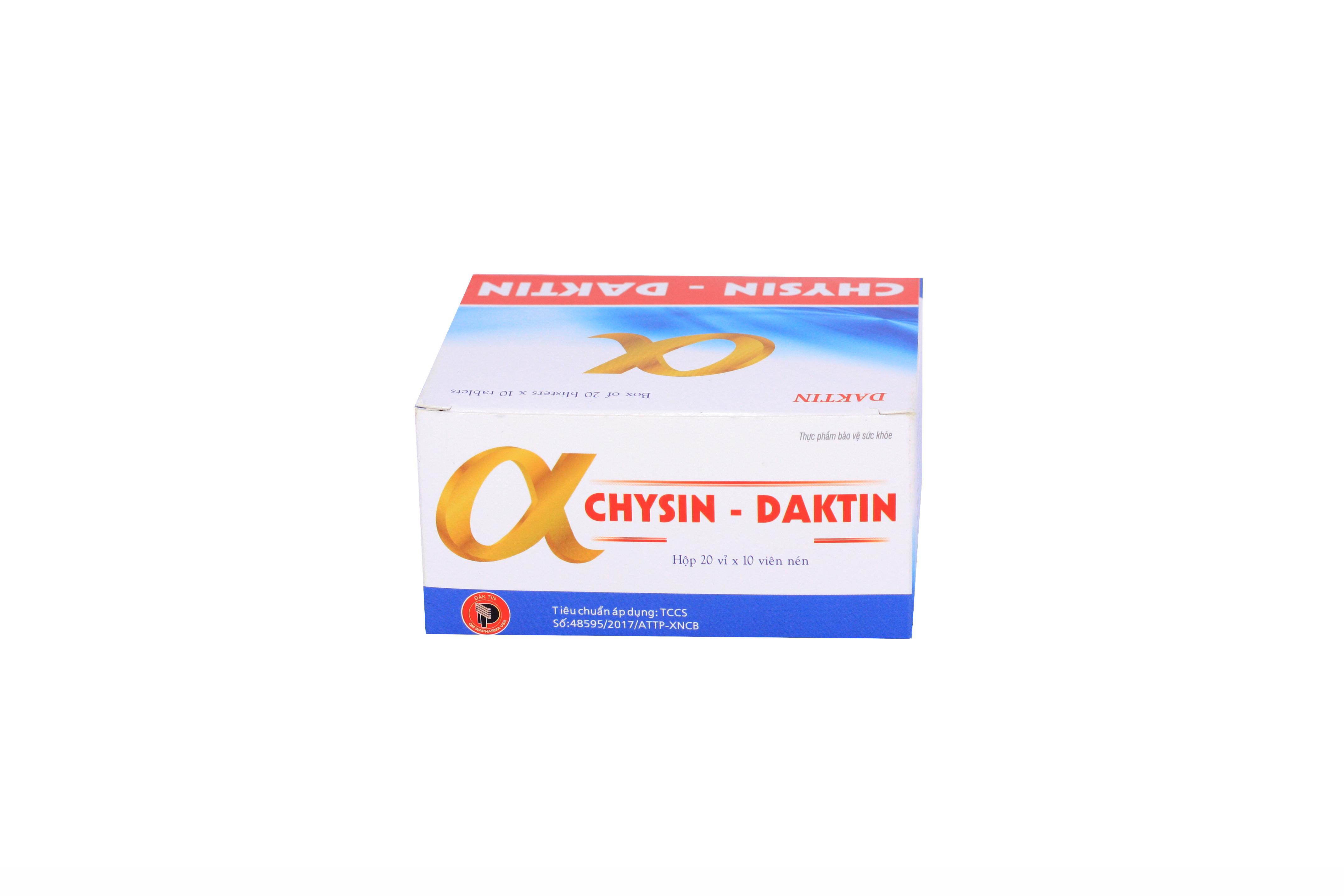 Alpha Chysin-Daktin (Bromelain, Papain) Đắk Tín (H/200v)