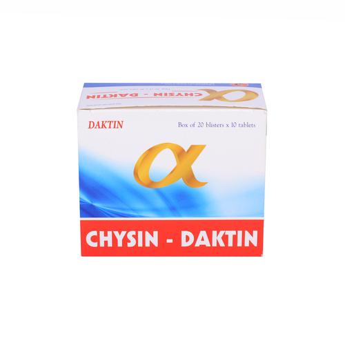 Alpha Chysin-Daktin (Bromelain, Papain) Đắk Tín (H/200v)