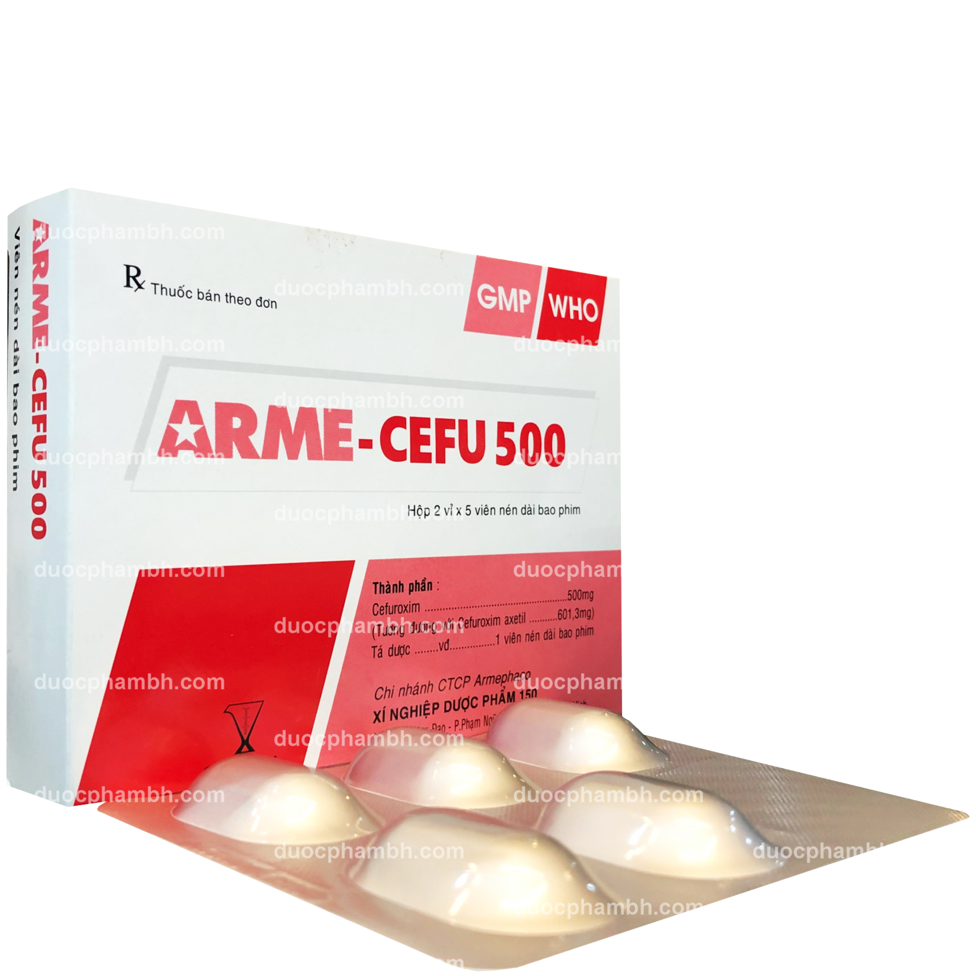Arme-Cefu 500 (Cefuroxim) Armephaco (H/10v)