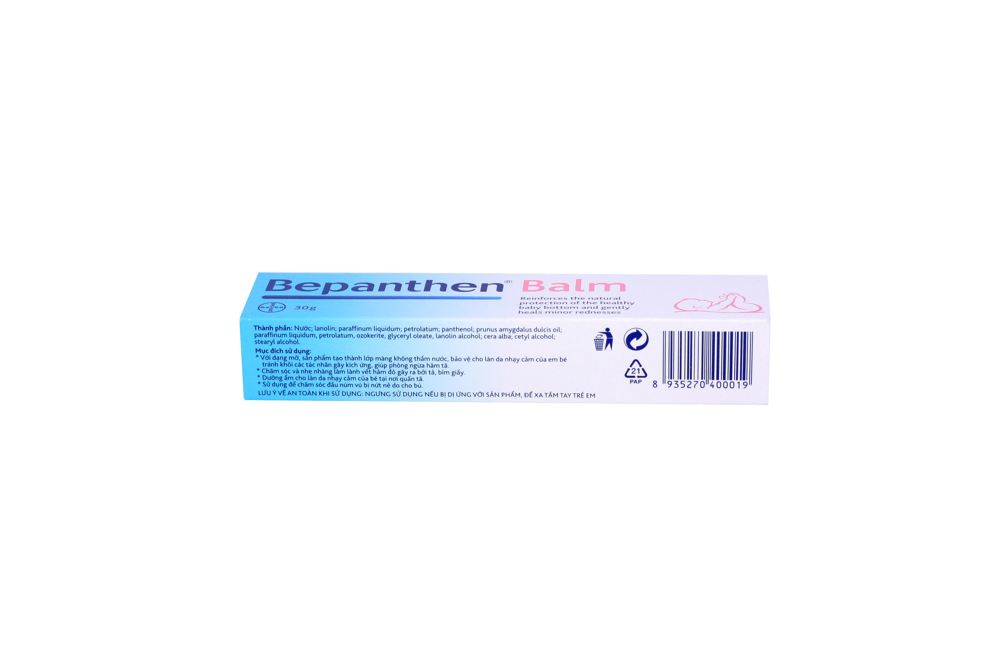 Bepanthen Balm (Dexpanthenol) Bayer (Tuýp 30gr)