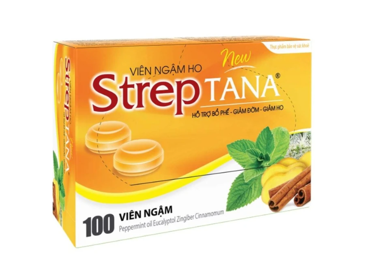 Viên Ngậm Streptana Tanaphar (Hộp/100v)