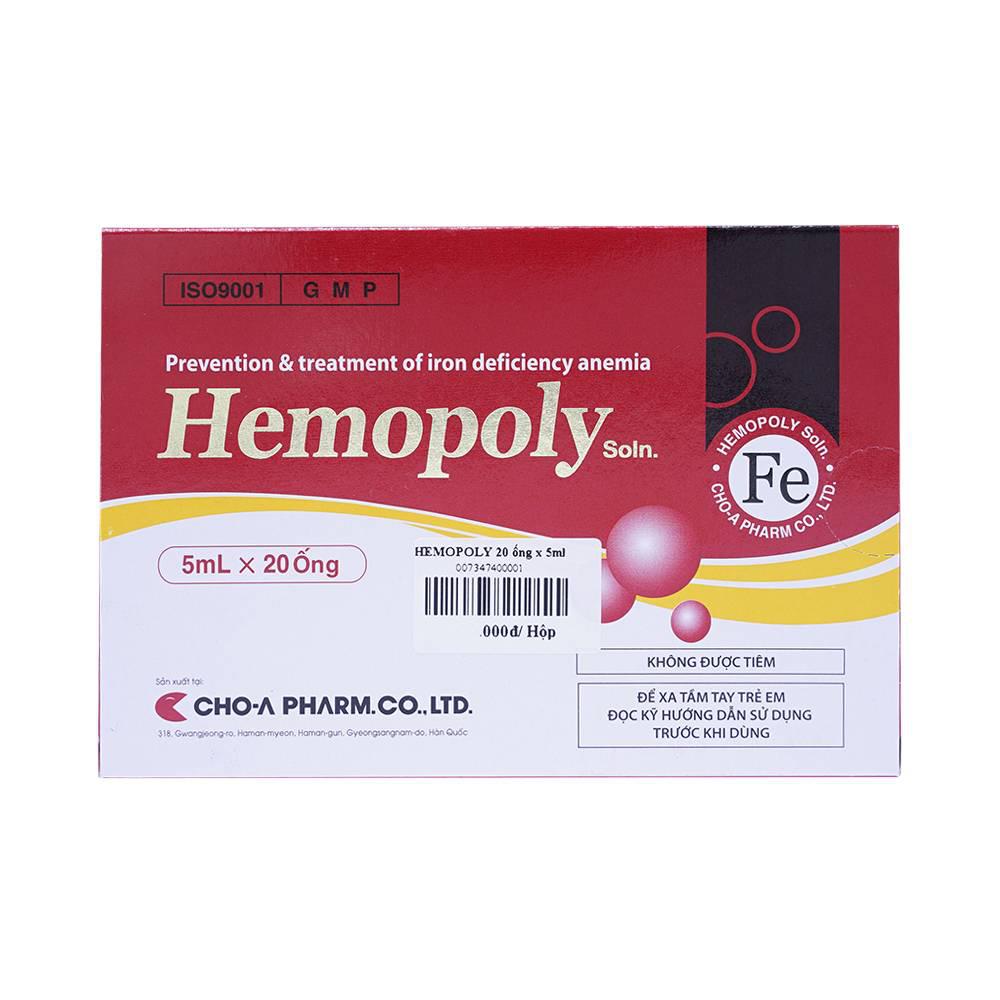 Hemopoly (Sắt) 50mg Cho-A (H/20o/5ml)