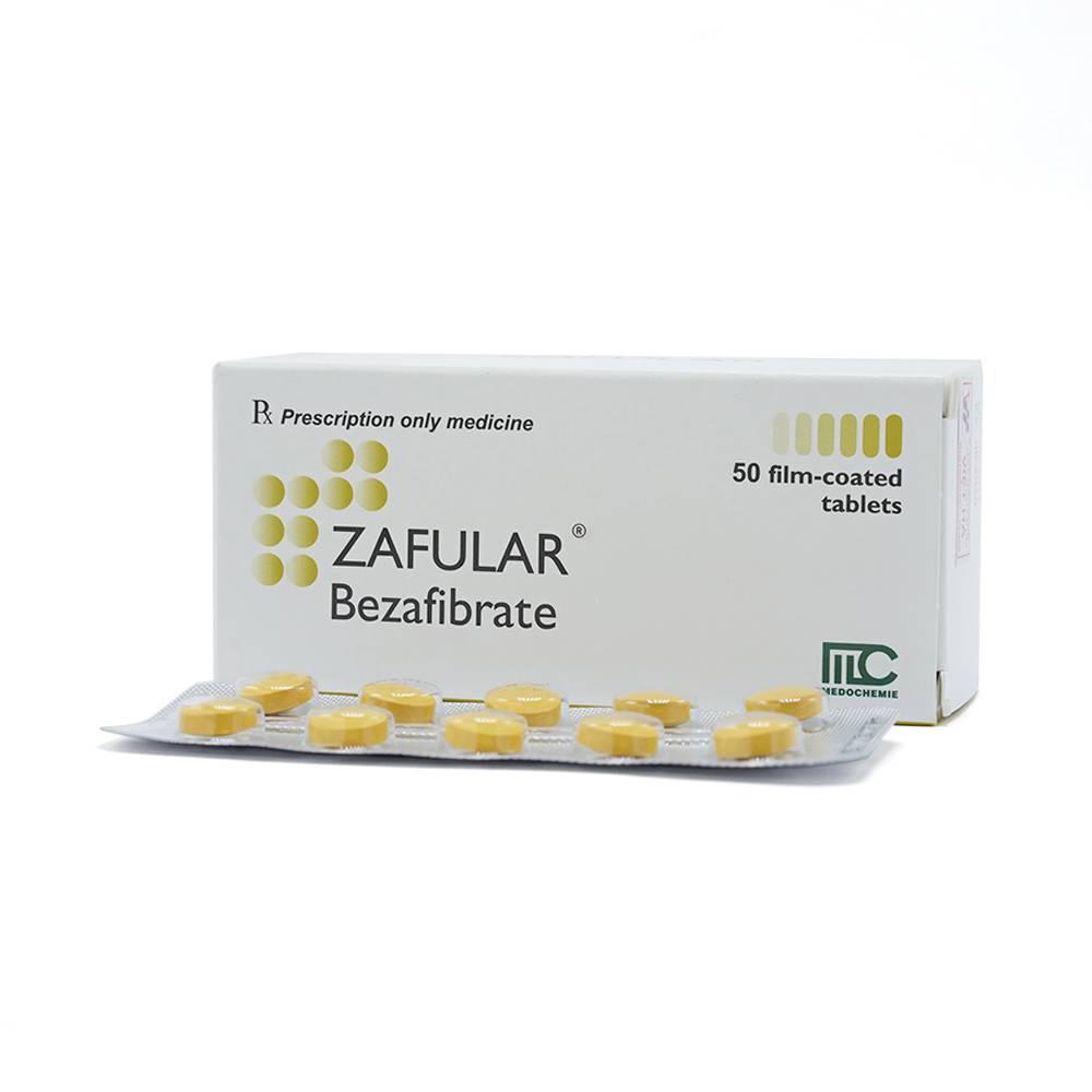 Zafular 200 (Bezafibrate) Medochemie (H/50v)