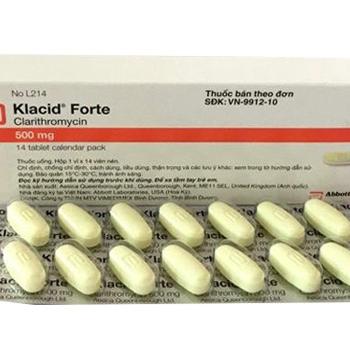 Klacid Fort (Clarithromycin) 500 Abbott (H/14v)