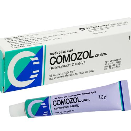 Comozol (Ketoconazol) 20mg/g Dae Hwa (Lốc/10tuýp/10gr)