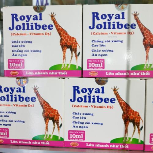 Royal Jolibee Calcium&Vitamin D3 Gia Phú (Hộp/20o/10ml)