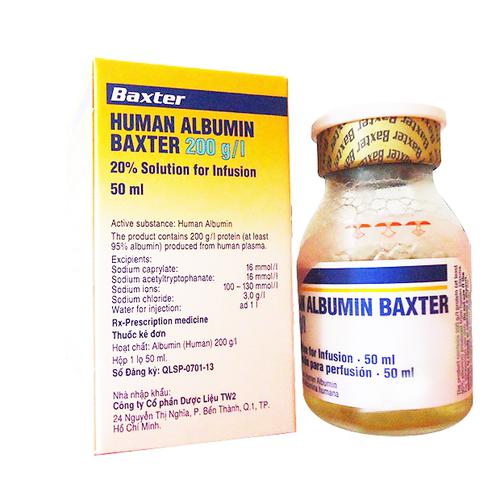 Human Albumin 200g/50ml Baxter (C/50ml)