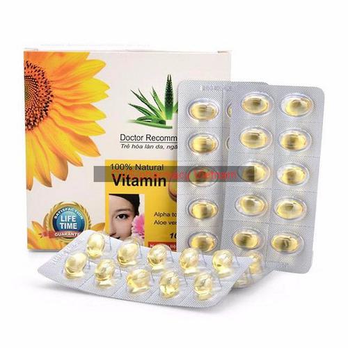 Vitamin-E Aloe 500mg DPQT USA (H/100v)