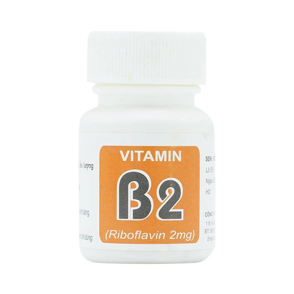 Vitamin B2 (Riboflavin) 2mg Armephaco (Lốc/10c/100v)
