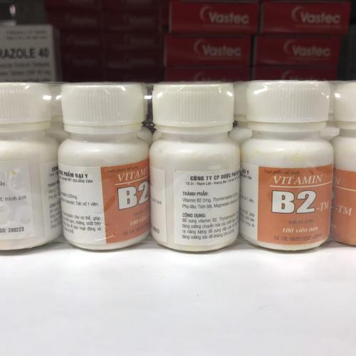 Vitamin B2 (Riboflavin) 2mg Armephaco (Lốc/10c/100v)