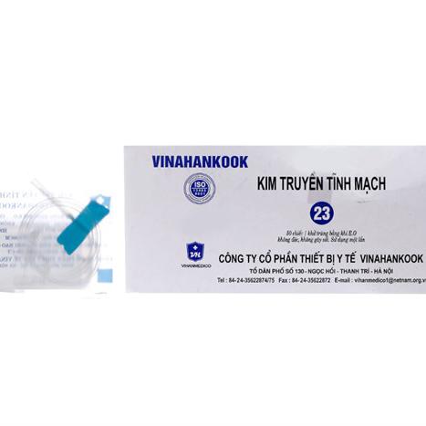 Kim Truyền Tĩnh Mạch 23 Vinahankook (H/50c) (Kim Cánh Bướm Nylon)