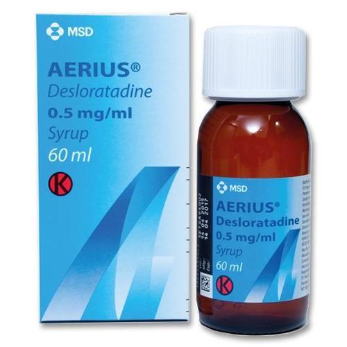 Aerius (Desloratadine) 0.5mg/ml Syrup MSD (C/60ml)