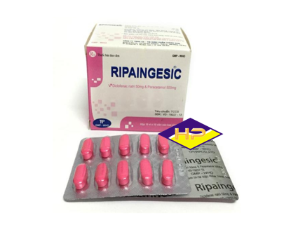 Ripaingesic (Paracetamol, Diclofenac Natri) Thành Nam (H/100v)