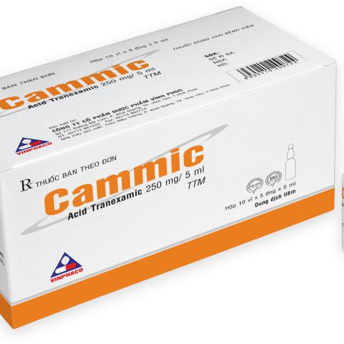 Cammic (Acid Tranexamic) 250mg/5ml Vinphaco (H/50o/5ml)