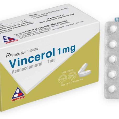 Vincerol 1mg (Acenocoumarol) Vinphaco (H/100v)