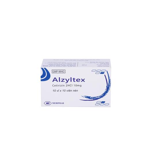 Alzyltex (Cetirizine) 10mg Mebiphar (H/100v)