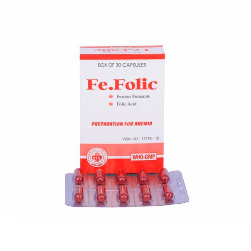 Fe Folic Extra Capsuales Usa-Nic (H/30v)