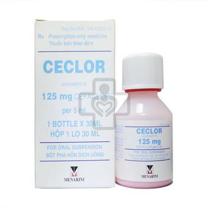 Ceclor (Cefaclor) 125mg/5ml Menarini (C/30ml)