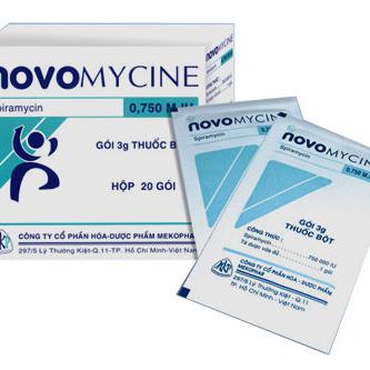 Novomycin 0.75 M.IU (Spiramycin) Mekophar (H/20g)