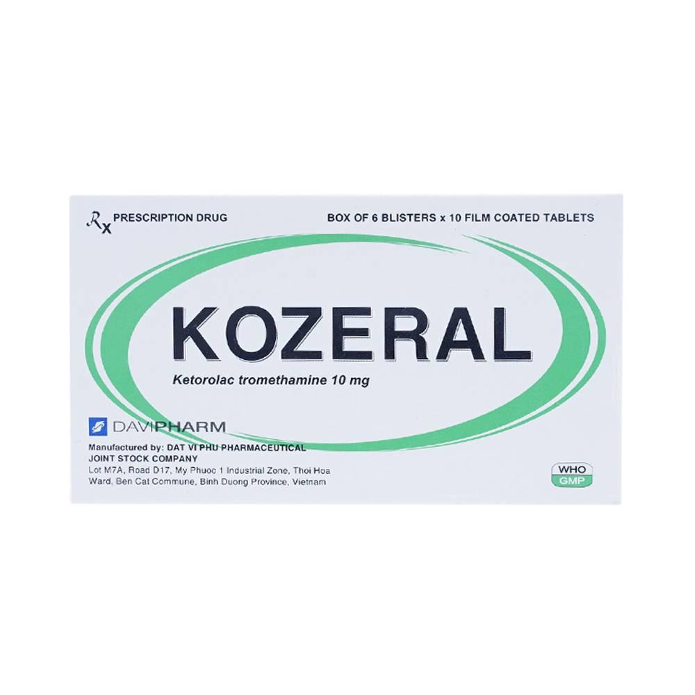 Kozeral (Ketorolac) 10mg Davipharm (H/60v)