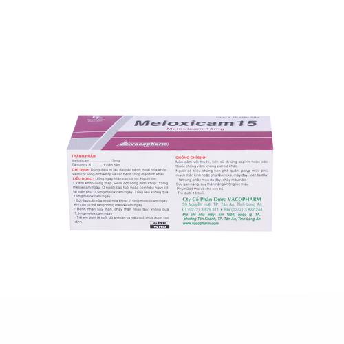 Meloxicam 15mg Vacopharm (H/100v)
