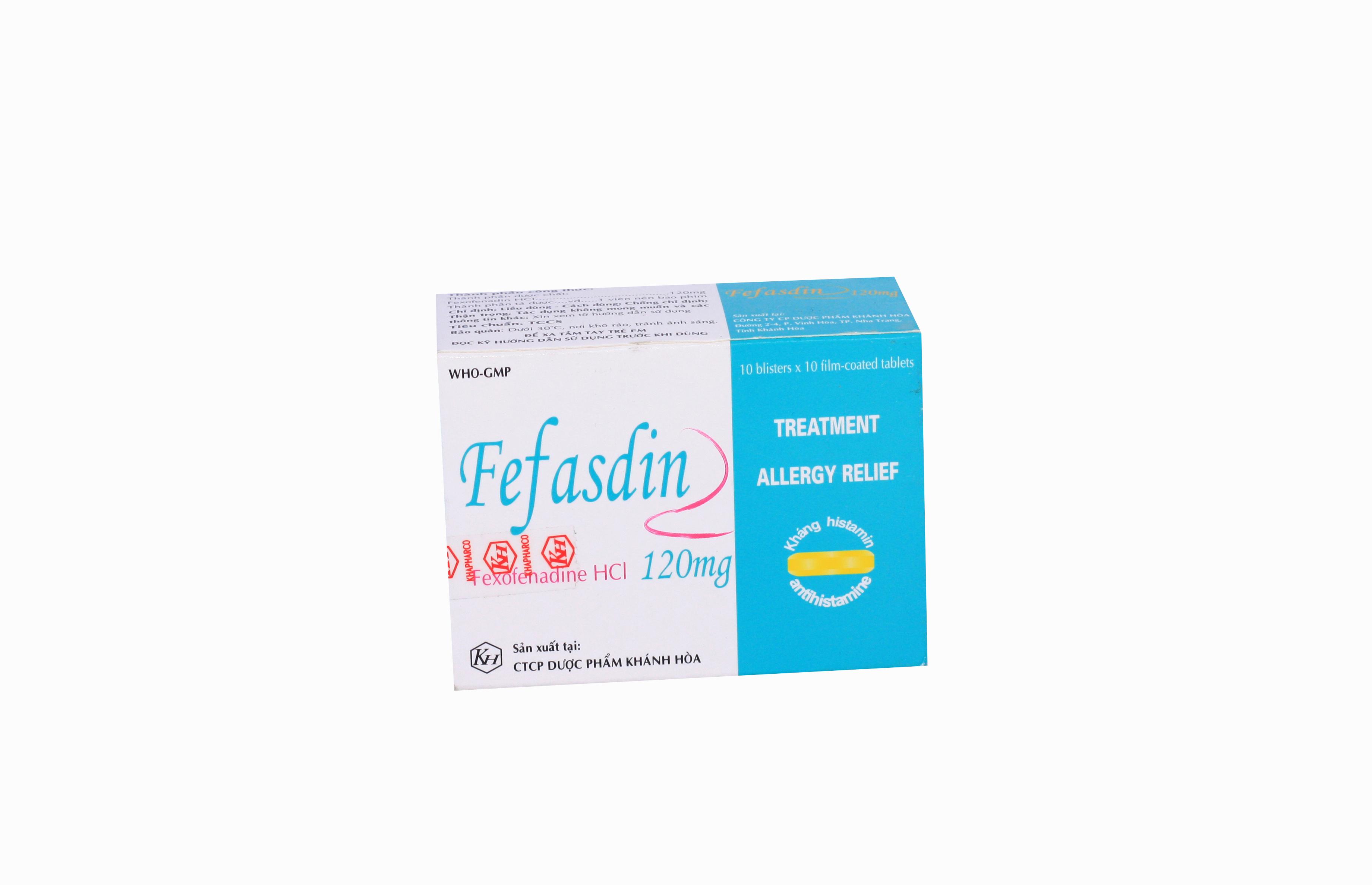 Fefasdin (Fexofenadin) 120mg Khapharco (H/100v)